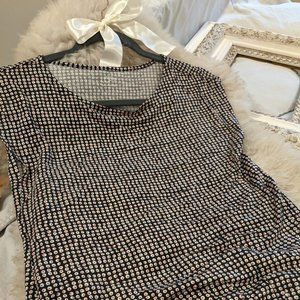 Ann Taylor LOFT Mini-dot Sleeveless Blouse